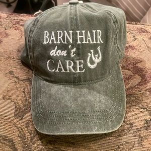 Women’s Baseball Hat - “Barn Hair don’t Care” - NWT